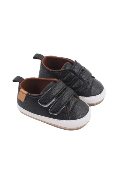 Pantofi Cu Barete Cu Arici - Piele ecologica - Baieti - Negru