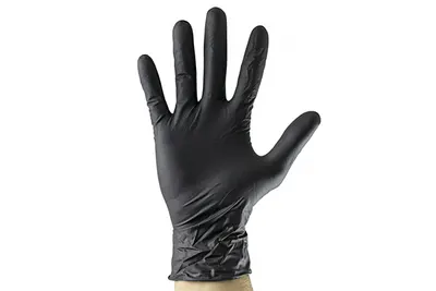 Manusi Negre De Unica Folosinta. De Nitril Marime L - Set 100Buc Jbm