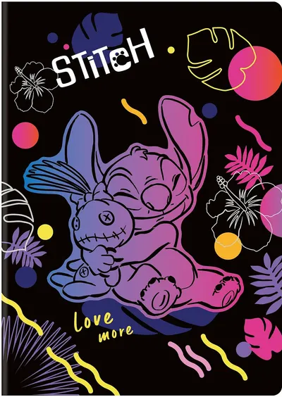 Caiet Cool Pack Disney - Stitch Hug, A4, 60 foi, pătrate mici