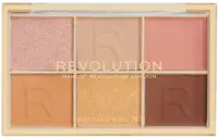 Makeup Revolution Paletă de farduri de pleoape Reloaded Nude about you, 6 culori