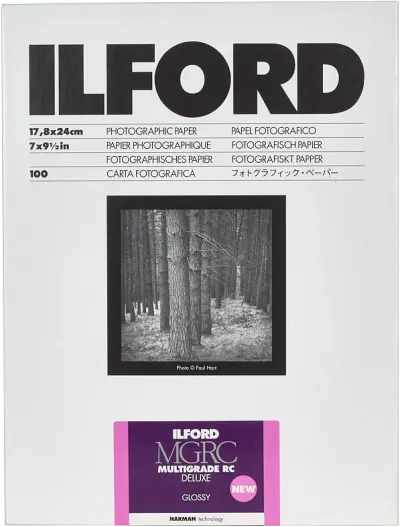Ilford Multigrade RC Deluxe Glossy 17.8 x 24cm 25buc - Default Title