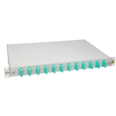 Splicebox, 4 fibre,SC,50/125µm OM3, culisant,19,1UV , ECO