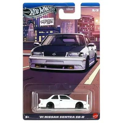 Masina metalica, Hot Wheels, Silver Series, 91 Nissan Sentra SE-R, 1:64