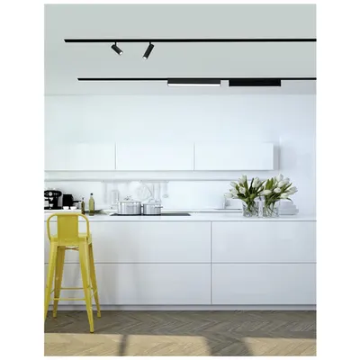 Sistem iluminat pe sina BUXTON MAGNETIC Nisipiu Negru Aluminiu Adjustable LED 22 Wat DC24V 1400Lm 4000K IP20