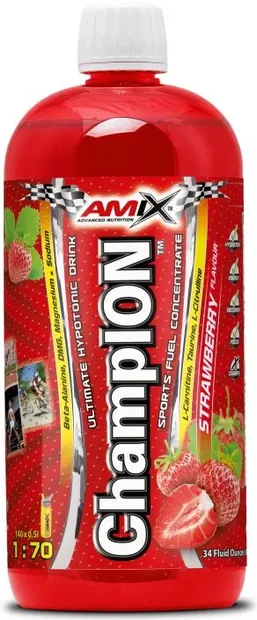 Champion Sports Fuel, căpșună, 1000 ml, Amix