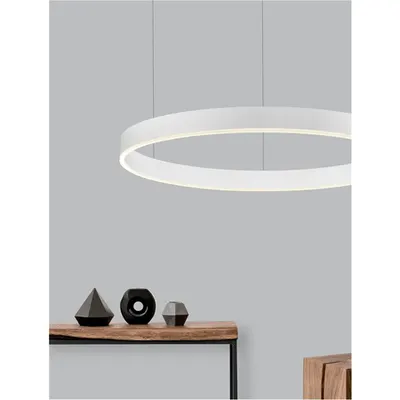Lampa suspendata MOTIF Nisipiu Alb Aluminiu & Acrylic LED 50W 3684Lm 230V IP20 2700-6000K Schimbare temperatura de culoare si reglare intensitate luminoasa