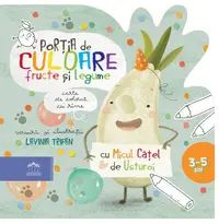 Porția de culoare. Fructe și legume. Carte de colorat cu rime - Paperback - Lavinia Trifan