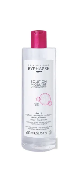 Solutie micelara demachianta pentru ten sensibil / uscat sau iritat, 250ml, Byhasse