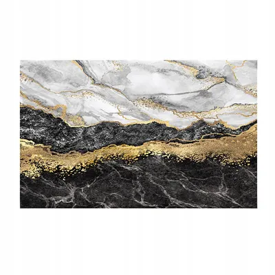 Covoras de baie modern, DexXer, Ultra absorbant, Antiderapant si uscare rapida, Model marmura, Ecologic usor de curatat, 50x80 cm, Poliester Rubber