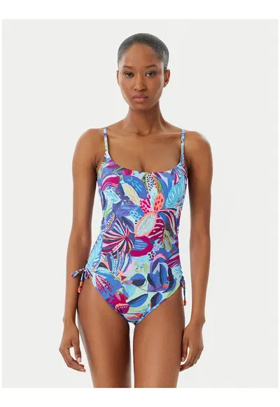 Costum de baie de dama - multicolor - material elastic - bretele reglabile