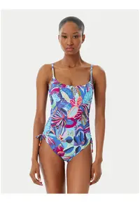 Costum de baie de dama - multicolor - material elastic - bretele reglabile