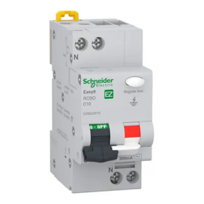 ntrerupator diferential Easy9 1P+N 4500 AC 300mA C 10A