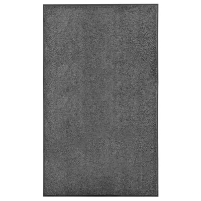 vidaXL Covoraș de ușă lavabil, antracit, 90 x 150 cm