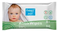 Servetele Bebelusi cu Extract de Aloe Vera Expert Wipes 60 Buc.
