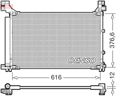 Condensator climatizare (cu uscator) potrivit LEXUS GS, RC 2.0 08.15