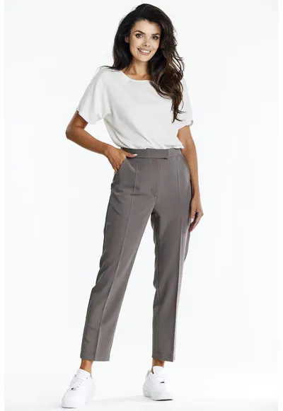 Pantaloni A675 pentru dama Poliester - Gri