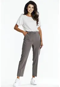 Pantaloni A675 pentru dama Poliester - Gri