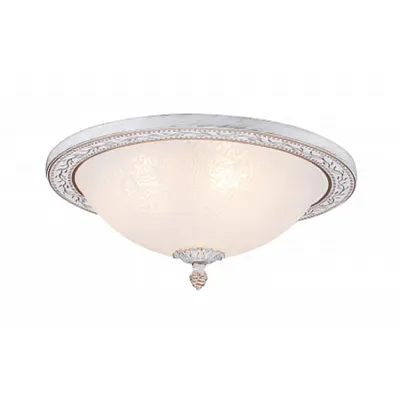 Corp de iluminat pentru tavan Aritos - H(min) 170mm, H(max) 170mm, ⌀ 360mm , White, 3 X E27 (40W), Metal, Glass and Metal, IP20, 3.2kg