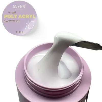 Poly Acryl Snow White Macks 15gr - PA-DRP-15