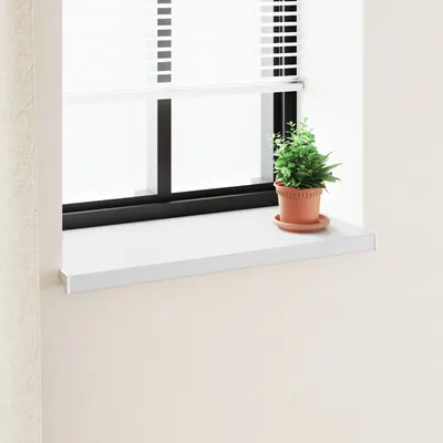 vidaXL Prag de fereastră Alb 60 x 45 x 4,5 cm PVC