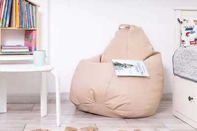 Fotoliu puf Bean bag bej XXL fara husa interioara