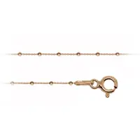 Lantisor din argint 925 placat cu aur roz - Ball