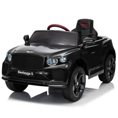 Masinuta electrica 4x4 pentru copii, Bentley Bentayga S, 120W, 12V, echipare premium, neagra