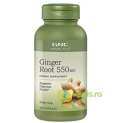 Radacina de Ghimbir (Ginger Root) Herbal Plus 550mg 100cps
