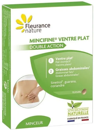Mincifine Formulă din plante împotriva grăsimii abdominale, 30 tablete, Fleurance Nature