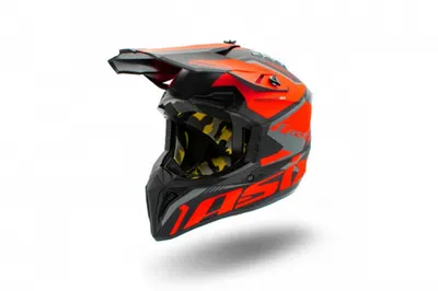 Casca motocross enduro copii Asix 127, culoare negru portocaliu, marime YL