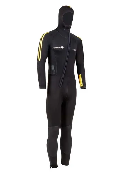 1Dive costum de scufundare bărbătesc dintr-o piesă cu glugă 7 mm