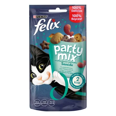 Recompense pentru pisici Purina Felix Party Mix Seaside Mix, 60 g 60g