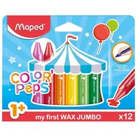 Creioane cerate Maped Color'Peps My First Jumbo 12culori/set
