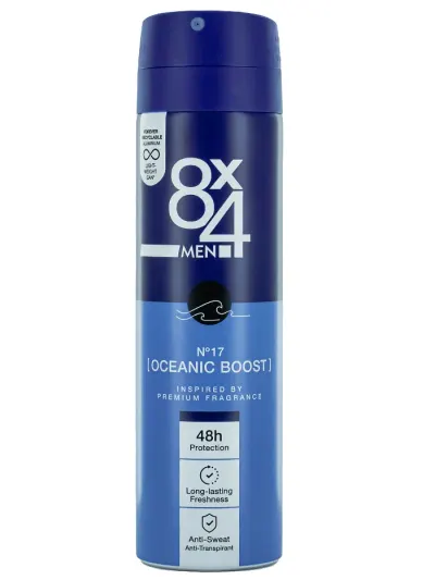 8x4 Spray deodorant barbati 150 ml Oceanic Boost No.17