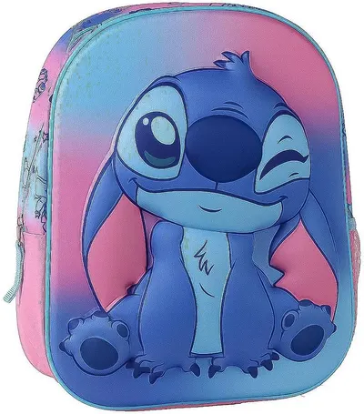 Ghiozdan 3D pentru grădiniță Cerda Stitch - 30 cm