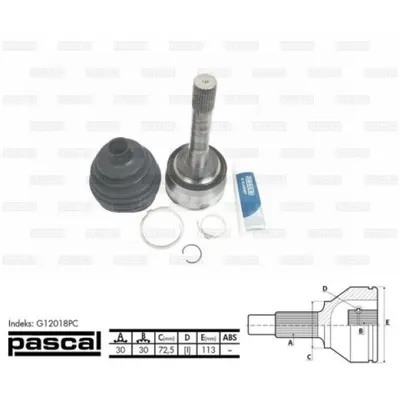 Set articulatie, planetara PASCAL G12018PC