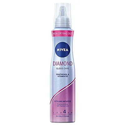 Spumă păr, Nivea, Diamond Gloss Care, 150 ml