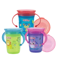 Wonder Cup decorat cu manere 360 grade +6 luni, 240ml, Nuby