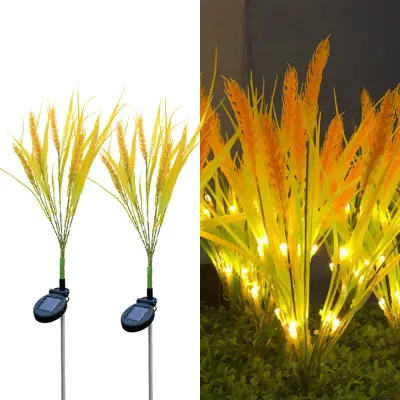 Set 2 Lampi Solare Decorative Tip Spic de Grau cu LED , 60cm, Lumina Eleganta, Design Elegant si Functionare Automata