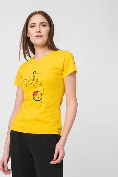 Tshirt Casual F Cal Pegas Yellow-L