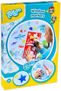 Set creatie Totum - Coloreaza singur - sabloane pentru sticla s