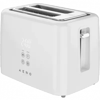 Prajitor de paine AENO ATS0002W, 930 W, 2 felii, 3 moduri prajire, 7 trepte rumenire (Alb)