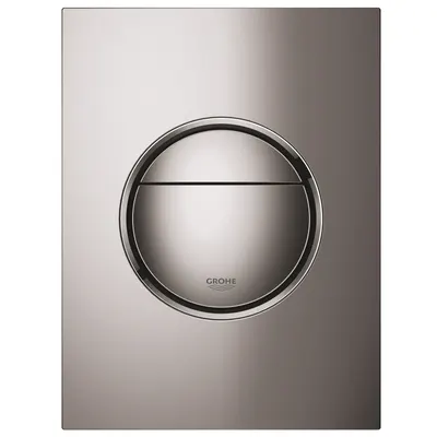 Placa de actionare Grohe Nova Cosmopolitan 37601A00, marimea S, dubla actionare, 13 x 17.2 cm, verticala, lucios, Hard graphite