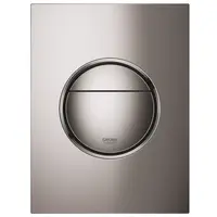 Placa de actionare Grohe Nova Cosmopolitan 37601A00, marimea S, dubla actionare, 13 x 17.2 cm, verticala, lucios, Hard graphite