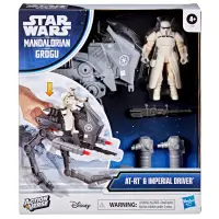 Figurina cu vehicul, Star Wars, ActionVerse AT-RT si Imperial Driver, G2840