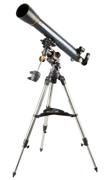 Telescop Celestron - AstroMaster 90EQ, AC 90/1000, albastru închis