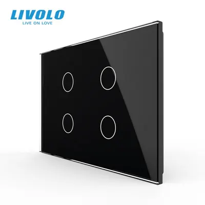 Panou cvadruplu de sticla, standard italian, 3M Negru
