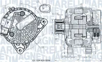 Alternator (12v, 120a) Potrivit Ford B-Max, C-Max Ii, Ecosport, Fiesta Vi, Focus Iii, Focus Iii Kombi, Grand C-Max, Kuga Ii, Tourneo Connect V408 Nadwozie Wielko 1.0-2.0d 06.08-