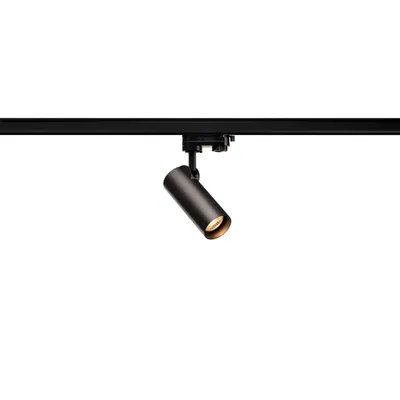 Iluminat decorativ pe sina, Helia Melodii 50 TRACK, la fata locului negru pentru 3 circuite de inalta tensiune, cu LED-uri, 3000K, negru, 35 °, inclusiv. adaptor 3 circuite