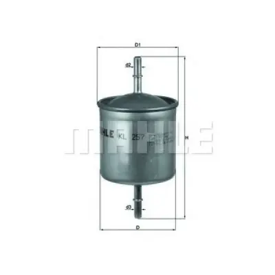 Filtru combustibil MAHLE ORIGINAL KL 257